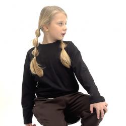 Лонгслів Oversize  "Чорний" Plamka (Poland)